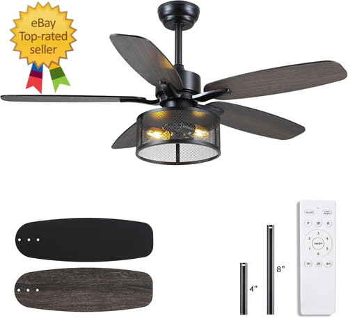 Inch caged ceiling fan - 48,