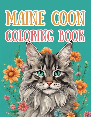 Maine coon coloring book - coloring, book: