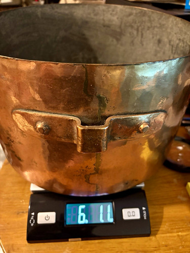 Antique french copper stock - french,