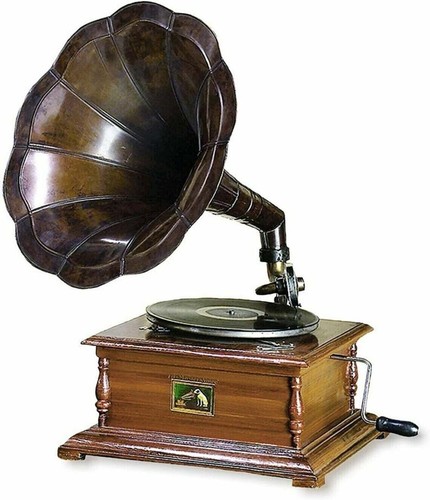 Working gramophone phonograph - gramophone,