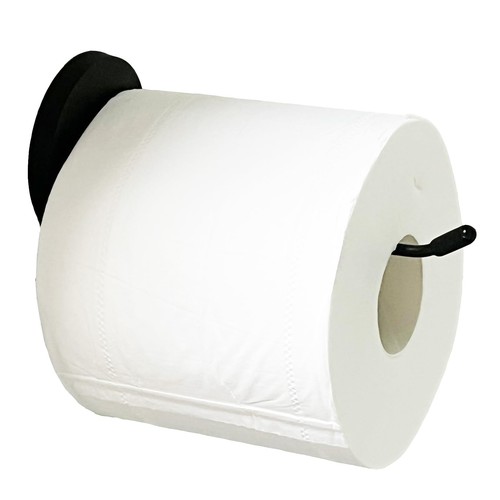 Magnetic black toilet paper - toilet,