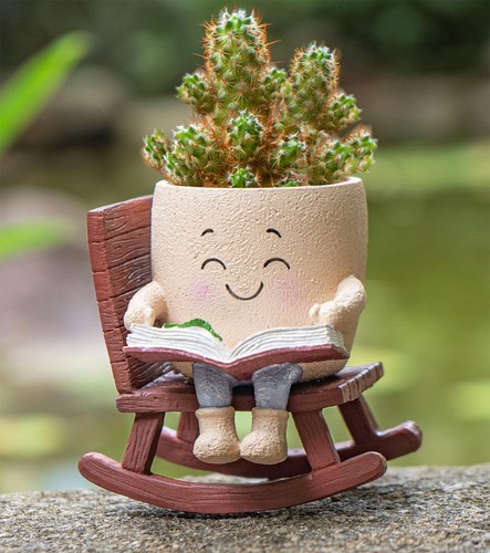 Smiley face planter with - "smiley,