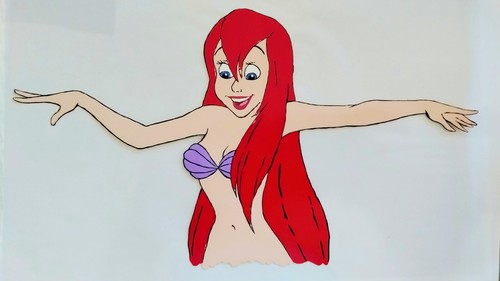 Little mermaid animation cel - animation,