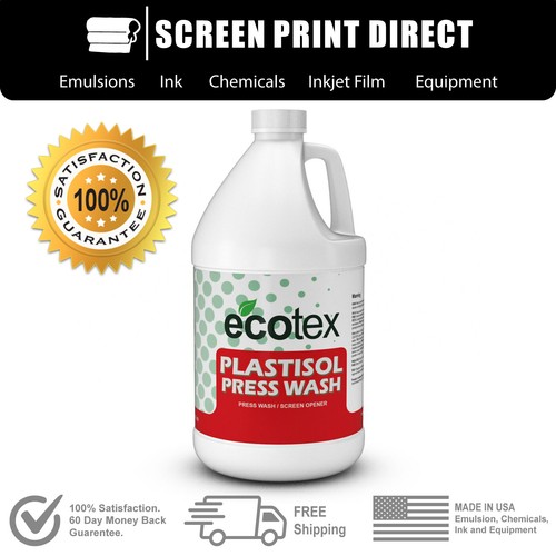 Ecotex plastisol ink cleaner - plastisol,
