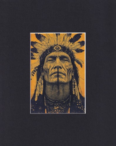 8x10 matted print modern art - matted,