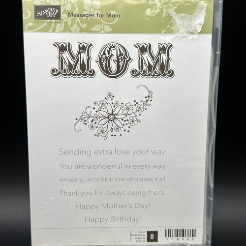 New stampin stamp rubber - new, up