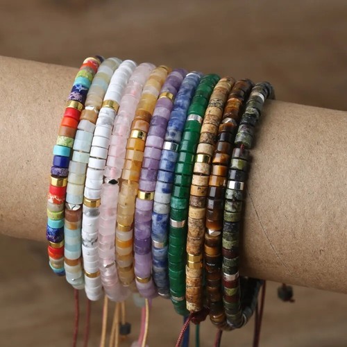 Natural crystal stone bracelet - crystal,