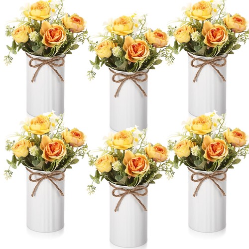 Pcs yellow artificial fake - 6,