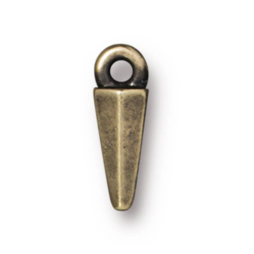 Antiqued brass small - brass,