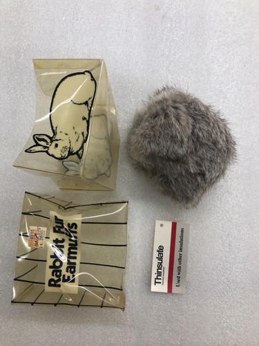 Vintage rabbit fur ear - vintage,