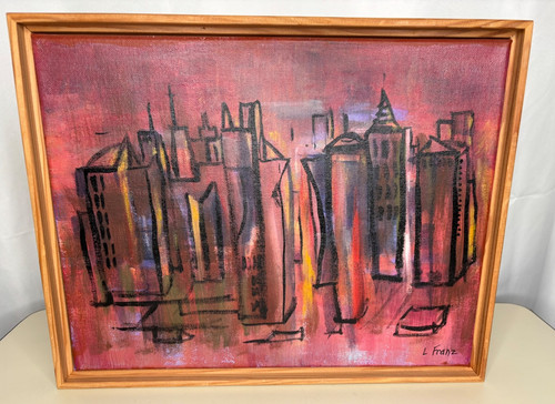 Vtg abstract painting franz - abstract,