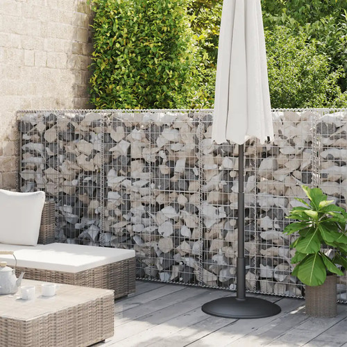 Gabion wall with - with, covers
