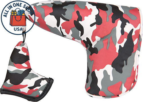 Red camouflage golf blade - camouflage,