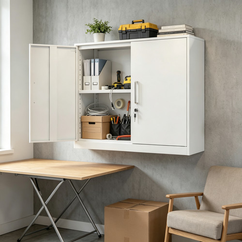 Locking metal wall cabinets - metal,
