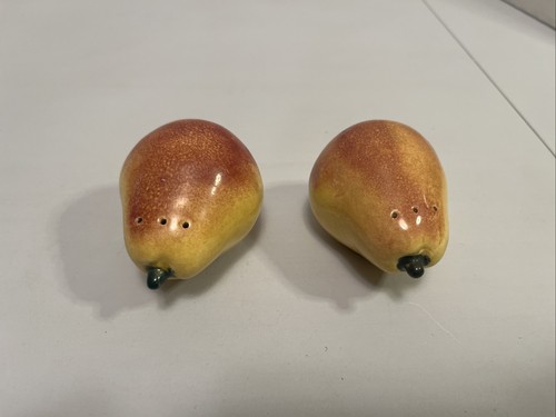 Vintage ceramic pear salt - vintage, &