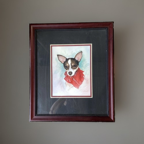Vtg orig framed - orig, watercolor