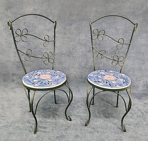 Pair wrought iron tile - iron,