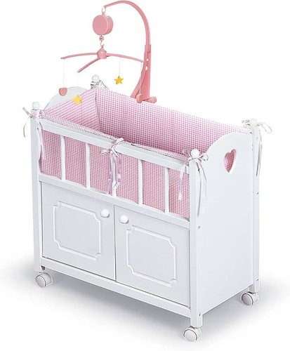 Wooden doll crib - wooden,