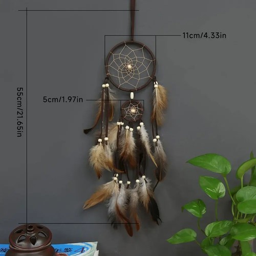 Feather dream catcher handmade - feather,