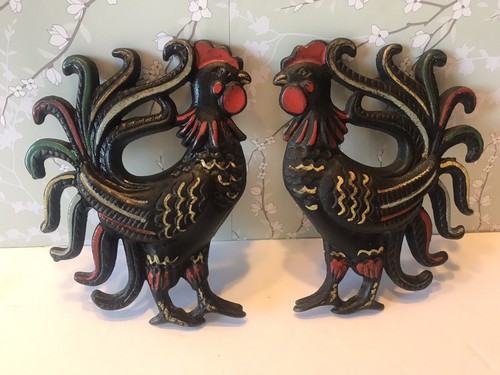 Pair vintage cast iron - pair,