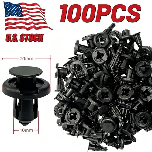 Bumper clips 10mm hood fender - bumper,