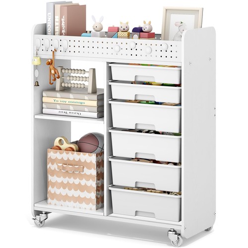 Rolling craft cart with - with, 6