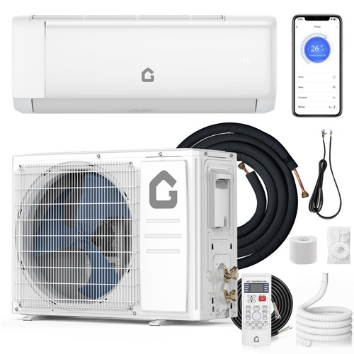 9000 btu ductless mini split - btu,
