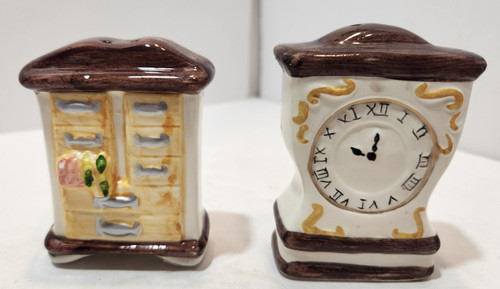 Vintage ceramic salt and - ceramic,