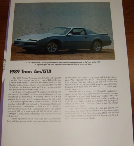 1989 pontiac trans gta - pontiac, /
