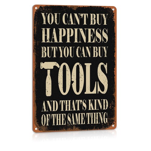 Funny metal sign garage - garage, wall