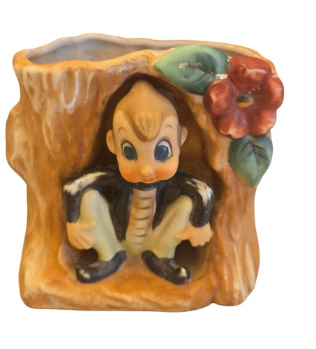 Vintage pixie elf planter - vintage,