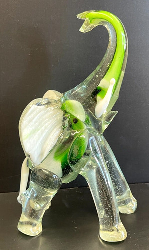 Vintage art glass - vintage, elephant