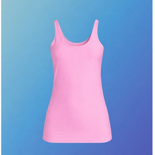 New ladies pink scoop neck - pink,