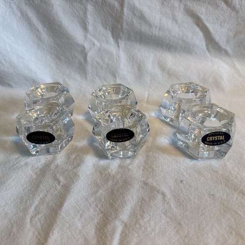 Crystal hexagon cube candle - crystal,