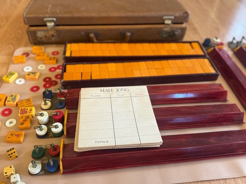 Rare vintage mah jong - jong, with