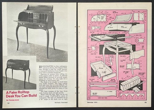 Fake rolltop desk - “fake”,
