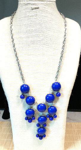 Fashion necklace royal blue - necklace,