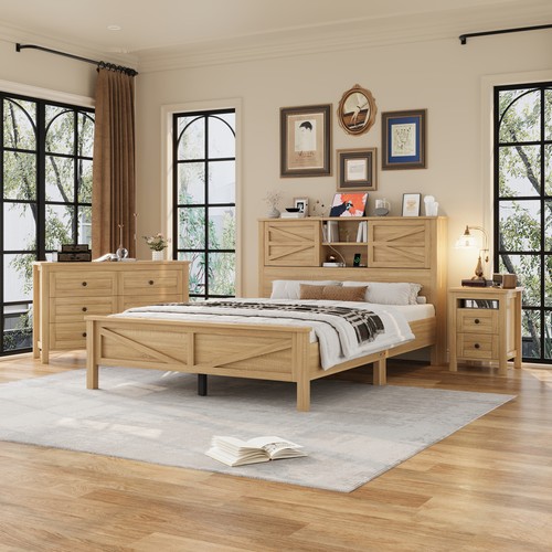 Farmhouse queen bedroom - queen,