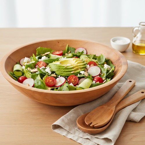 Extra large wooden salad bowl - large,