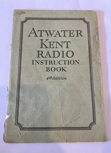 Atwater kent tube radio - tube,
