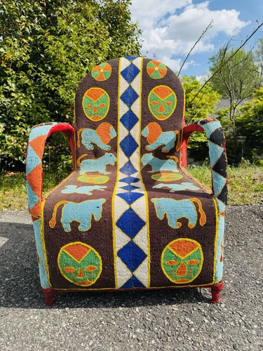 Yoruba tribe beaded - tribe, chairs
