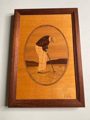 Hudson river inlay marquetry - river,