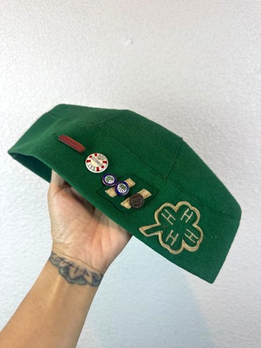 Vintage green felt - vintage,
