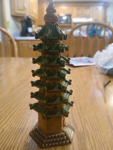 Vintage chinese ceramic pagoda - chinese,