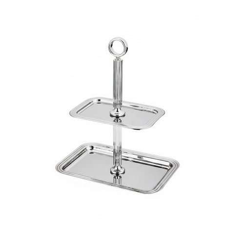 Double tier cake stand mirror - stand,