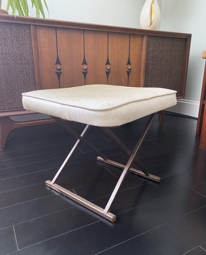 Vtg 1970s metal folding vinyl - vtg,