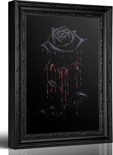 Framed vintage gothic black - framed,