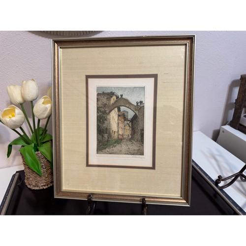 Signed vintage etching - signed,