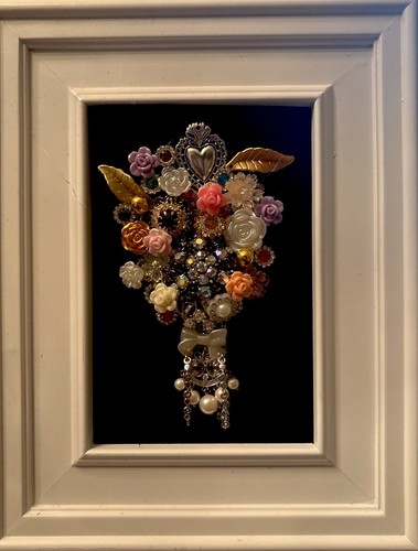 Framed jewelry art 7x9 - art,