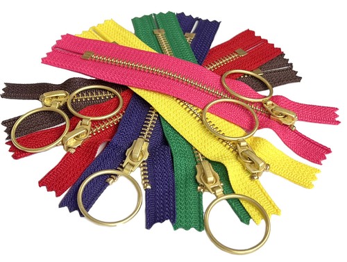 Ykk brass with ring - with,